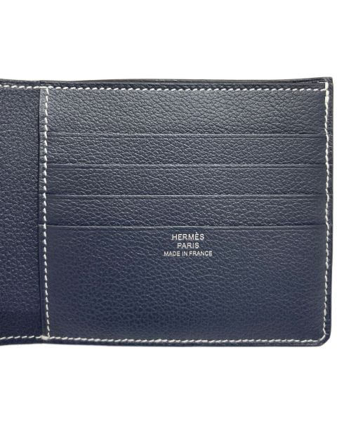 HERMES（エルメス）HERMES (エルメス) H セリエ コンパクトウォレット ネイビーの古着・服飾アイテム