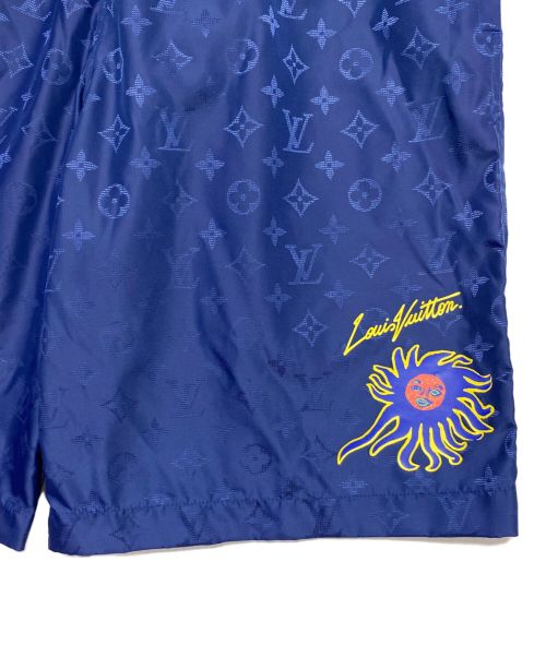 LOUIS VUITTON（ルイ ヴィトン）LOUIS VUITTON (ルイ ヴィトン) yayoi kusama (ヤヨイクサマ) ハーフパンツ ブルー サイズ:Mの古着・服飾アイテム