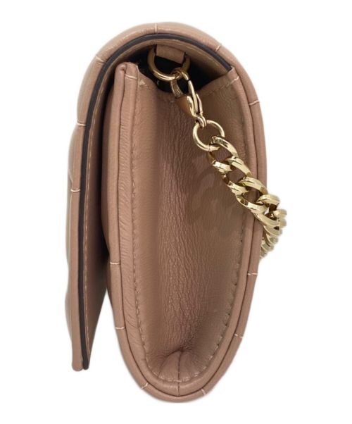 JIMMY CHOO（ジミーチュウ）JIMMY CHOO (ジミーチュウ) AVENUE BALLETチェーンウォレット ピンクの古着・服飾アイテム