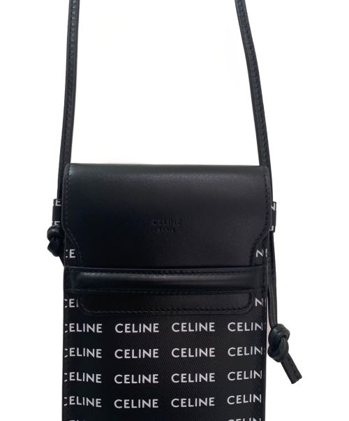 CELINE（セリーヌ）CELINE (セリーヌ) ポシェット ショルダーバッグ ブラックの古着・服飾アイテム