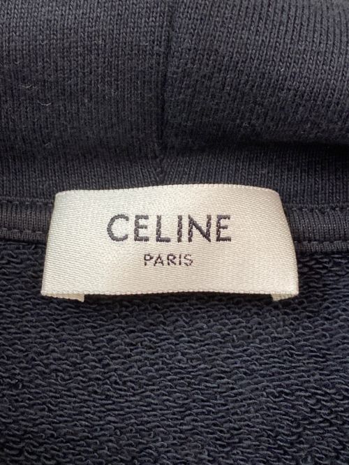 CELINE（セリーヌ）CELINE (セリーヌ) ルーズ フーディー ブラック サイズ:Ⅿの古着・服飾アイテム