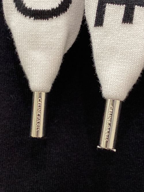 CELINE（セリーヌ）CELINE (セリーヌ) ルーズ フーディー ブラック サイズ:Ⅿの古着・服飾アイテム