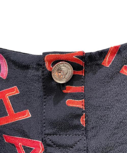 CHANEL（シャネル）CHANEL (シャネル) シルクロゴノースリーブブラウス ブラック サイズ:40の古着・服飾アイテム