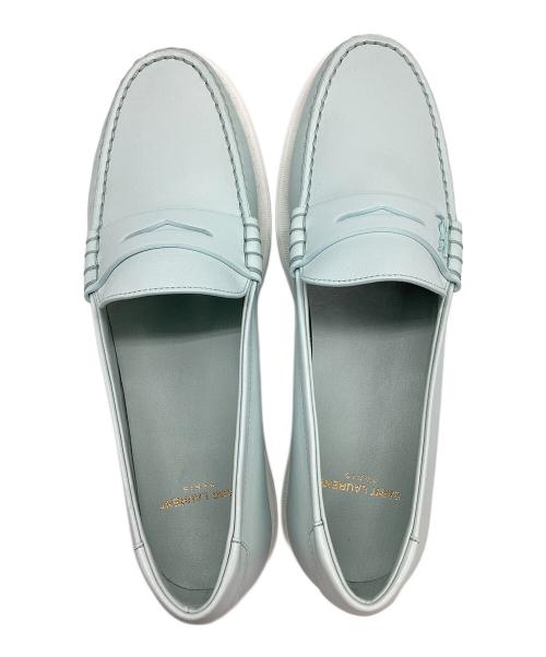 Saint Laurent Paris（サンローランパリ）Saint Laurent Paris (サンローランパリ) ローファー スカイブルー サイズ:41の古着・服飾アイテム