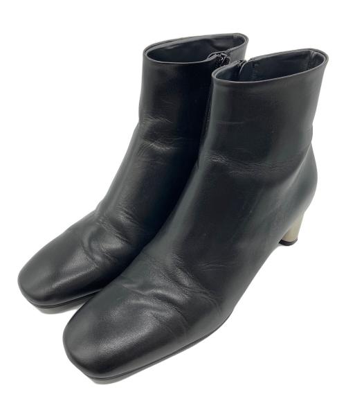 CELINE（セリーヌ）CELINE (セリーヌ) メタルヒールサイドジップブーツ ブラック サイズ:SIZE37の古着・服飾アイテム