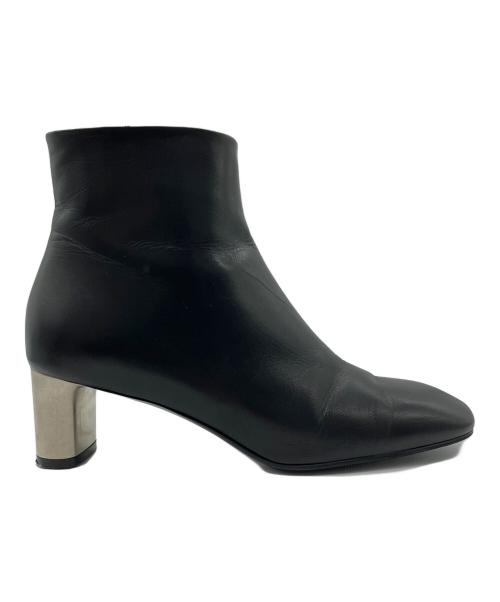 CELINE（セリーヌ）CELINE (セリーヌ) メタルヒールサイドジップブーツ ブラック サイズ:SIZE37の古着・服飾アイテム