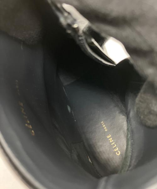 CELINE（セリーヌ）CELINE (セリーヌ) メタルヒールサイドジップブーツ ブラック サイズ:SIZE37の古着・服飾アイテム