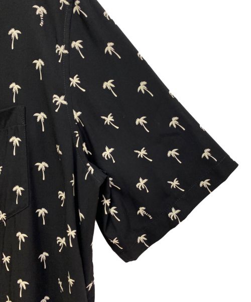 CELINE（セリーヌ）CELINE (セリーヌ) Rayon Hawaiian Shirt (ハワイアンシャツ) ノワール ×クレ サイズ:38の古着・服飾アイテム