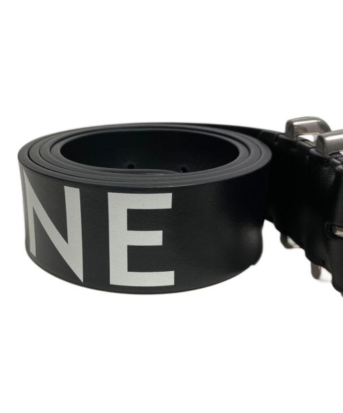 CELINE（セリーヌ）CELINE (セリーヌ) （Logo printed leather beltロゴプリントレザーベルト） ブラック サイズ:-の古着・服飾アイテム