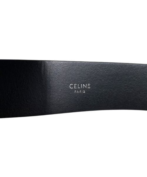 CELINE（セリーヌ）CELINE (セリーヌ) （Logo printed leather beltロゴプリントレザーベルト） ブラック サイズ:-の古着・服飾アイテム