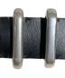 中古・古着 CELINE (セリーヌ) （Logo printed leather beltロゴプリントレザーベルト） ブラック サイズ:-：32000円