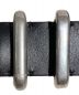 中古・古着 CELINE (セリーヌ) Logo printed leather belt（ロゴプリントレザーベルト） ブラック サイズ:-：35000円