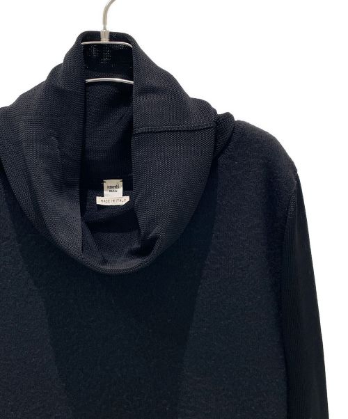 HERMES（エルメス）HERMES (エルメス) キャメルハイネックワンピース ブラック サイズ:34の古着・服飾アイテム