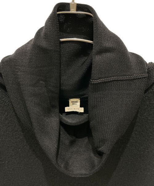 HERMES（エルメス）HERMES (エルメス) キャメルハイネックワンピース ブラック サイズ:34の古着・服飾アイテム