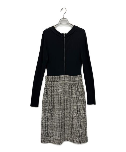 MACKINTOSH LONDON（マッキントッシュ ロンドン）MACKINTOSH LONDON (マッキントッシュ ロンドン) ニットワンピース ブラック サイズ:38の古着・服飾アイテム