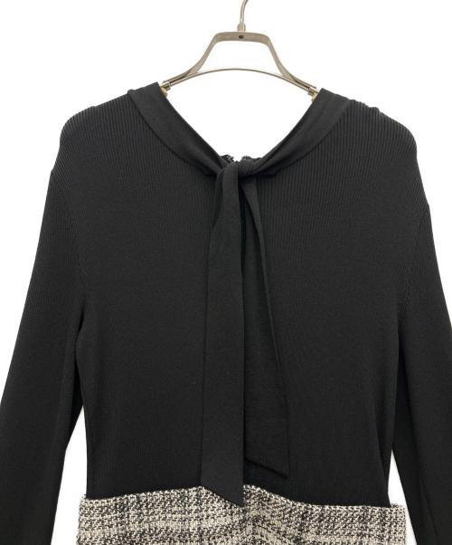 MACKINTOSH LONDON（マッキントッシュ ロンドン）MACKINTOSH LONDON (マッキントッシュ ロンドン) ニットワンピース ブラック サイズ:38の古着・服飾アイテム