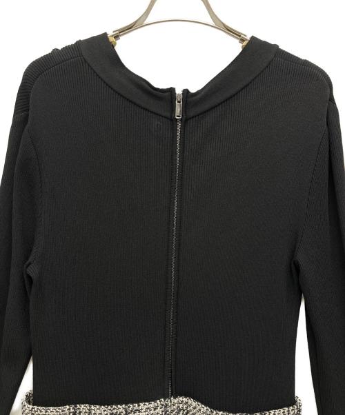 MACKINTOSH LONDON（マッキントッシュ ロンドン）MACKINTOSH LONDON (マッキントッシュ ロンドン) ニットワンピース ブラック サイズ:38の古着・服飾アイテム