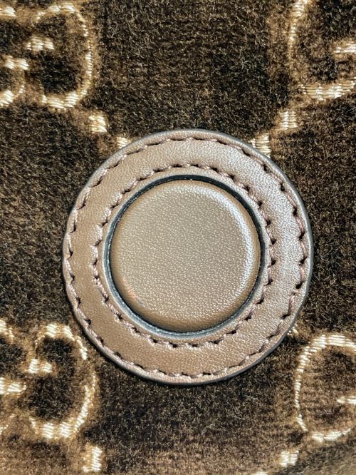 GUCCI（グッチ）GUCCI (グッチ) ディオニソスミディアムホーボースウェードGG ブラウンの古着・服飾アイテム