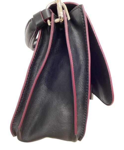 TOD'S（トッズ）TOD'S (トッズ) 2WAYバッグ ブラック×パープルの古着・服飾アイテム