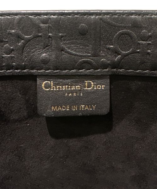 Christian Dior（クリスチャン ディオール）Christian Dior (クリスチャン ディオール) ブックトート ミディアム カーフスキン ブラックの古着・服飾アイテム