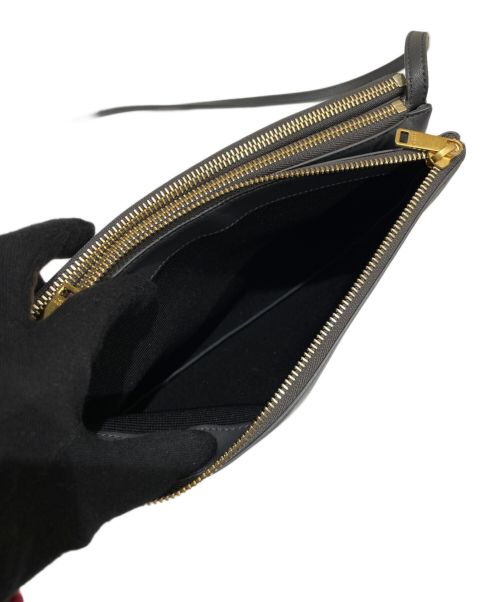 CELINE（セリーヌ）CELINE (セリーヌ) トリオ ラージ/ショルダーバッグ ブラックの古着・服飾アイテム