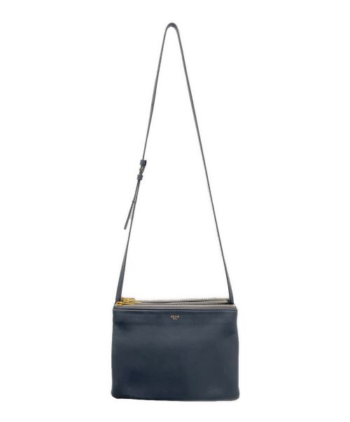 CELINE（セリーヌ）CELINE (セリーヌ) トリオ ラージ/ショルダーバッグ ブラックの古着・服飾アイテム