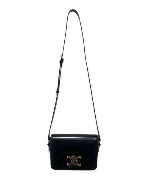 CELINE（セリーヌ）CELINE (セリーヌ) ティーン トリオンフ バッグ ブラックの古着・服飾アイテム