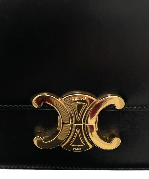 CELINE（セリーヌ）CELINE (セリーヌ) ティーン トリオンフ バッグ ブラックの古着・服飾アイテム