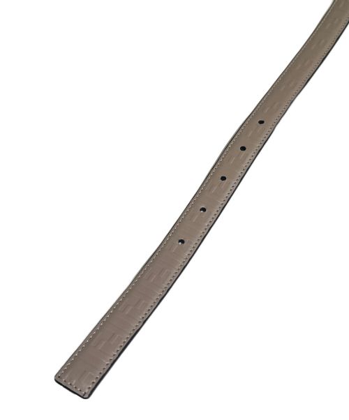 FENDI（フェンディ）FENDI (フェンディ) FFダイヤモンドベルト ブラック×グレー サイズ:80 未使用品の古着・服飾アイテム
