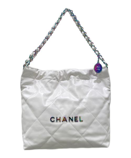 CHANEL（シャネル）CHANEL (シャネル) シャネル22 / チェーンショルダーバッグ ホワイトの古着・服飾アイテム