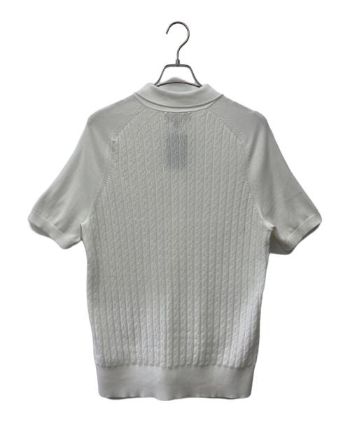 BROOKS BROTHERS（ブルックスブラザーズ）BROOKS BROTHERS (ブルックスブラザーズ) ニットポロシャツ ホワイト サイズ:Mの古着・服飾アイテム