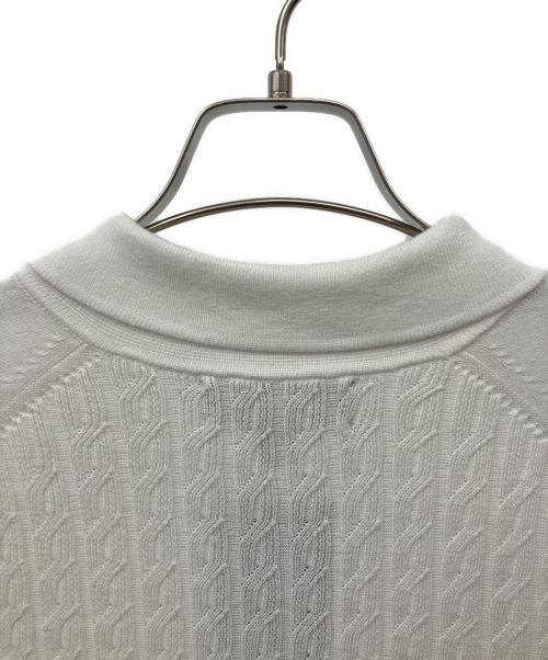 BROOKS BROTHERS（ブルックスブラザーズ）BROOKS BROTHERS (ブルックスブラザーズ) ニットポロシャツ ホワイト サイズ:Mの古着・服飾アイテム