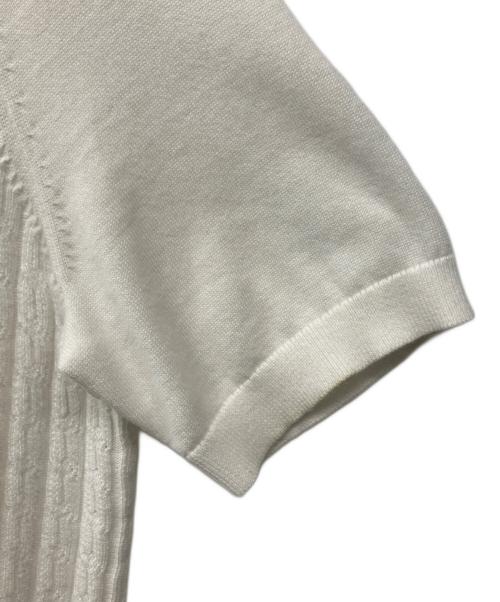 BROOKS BROTHERS（ブルックスブラザーズ）BROOKS BROTHERS (ブルックスブラザーズ) ニットポロシャツ ホワイト サイズ:Mの古着・服飾アイテム