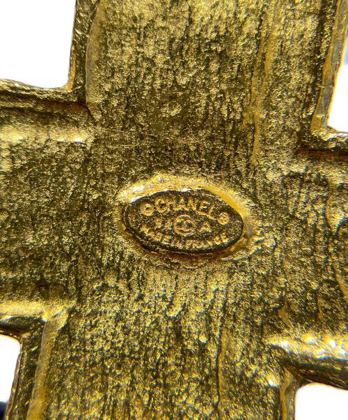 CHANEL（シャネル）CHANEL (シャネル) クロスベルモチーフドットココマークロングネックレス ゴールドの古着・服飾アイテム