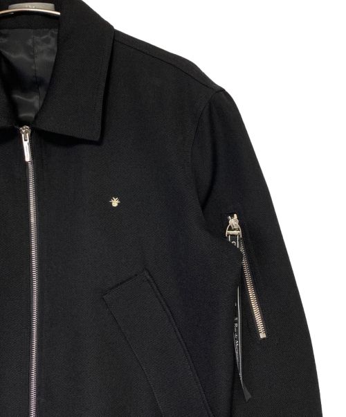 DIOR HOMME（ディオール オム）DIOR HOMME (ディオール オム) ヴァージンウールジップジャケット ブラック サイズ:46の古着・服飾アイテム