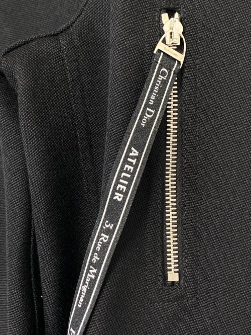 DIOR HOMME（ディオール オム）DIOR HOMME (ディオール オム) ヴァージンウールジップジャケット ブラック サイズ:46の古着・服飾アイテム