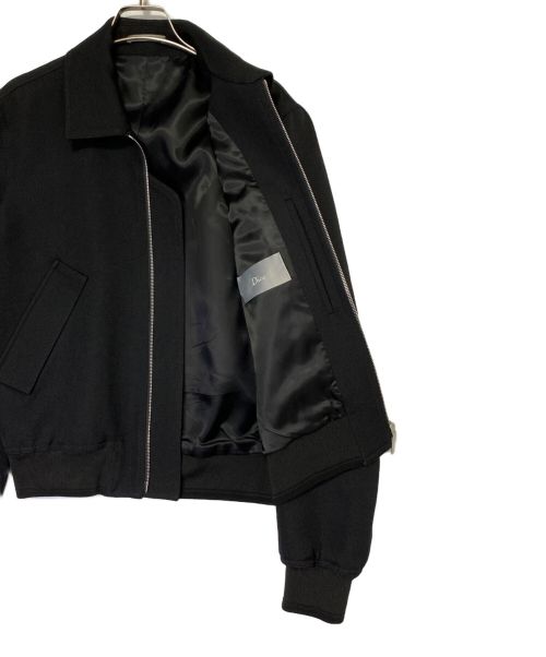 DIOR HOMME（ディオール オム）DIOR HOMME (ディオール オム) ヴァージンウールジップジャケット ブラック サイズ:46の古着・服飾アイテム