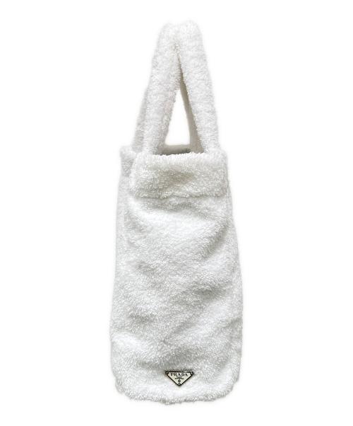 PRADA（プラダ）PRADA (プラダ) SPUGNA/テリートートバッグ ホワイト サイズ:-の古着・服飾アイテム