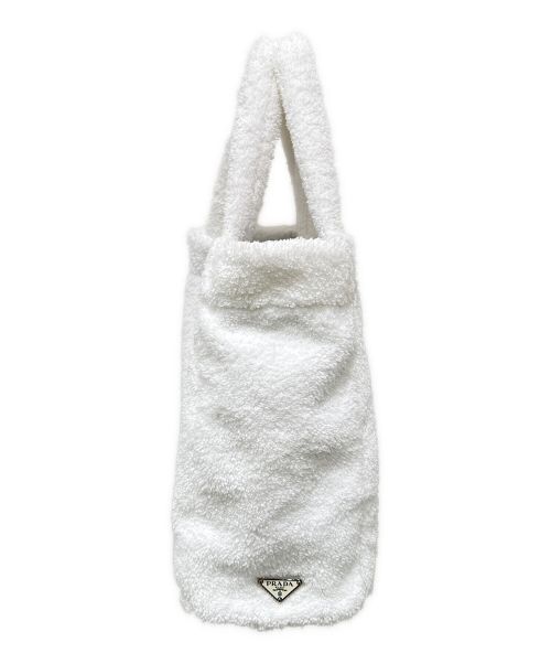 PRADA（プラダ）PRADA (プラダ) テリー トートバッグ ホワイトの古着・服飾アイテム