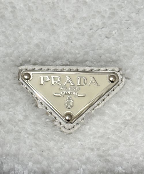 PRADA（プラダ）PRADA (プラダ) テリー トートバッグ ホワイトの古着・服飾アイテム