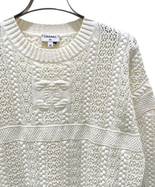 CHANEL（シャネル）CHANEL (シャネル) ココビーチプルオーバーニット アイボリー サイズ:36の古着・服飾アイテム