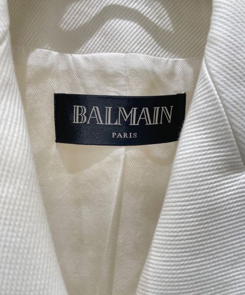 BALMAIN（バルマン）BALMAIN (バルマン) ダブルジャケット ホワイト サイズ:36の古着・服飾アイテム