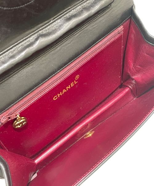 CHANEL（シャネル）CHANEL (シャネル) フルフラップチェーンショルダーバッグ ブラック サイズ:23の古着・服飾アイテム