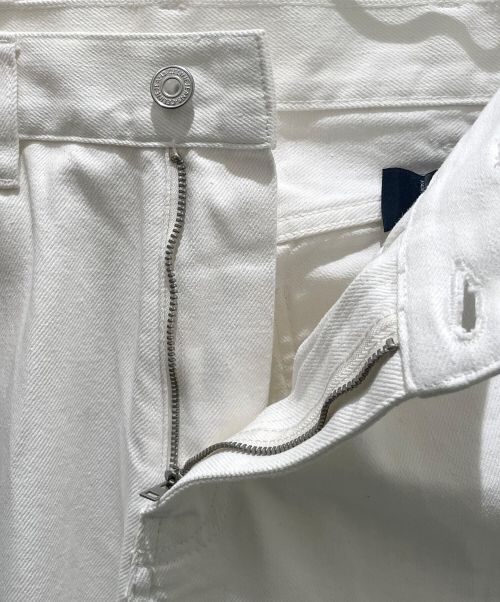 CELINE（セリーヌ）CELINE (セリーヌ) ストレート コットン デニムパンツ ホワイト サイズ:31の古着・服飾アイテム