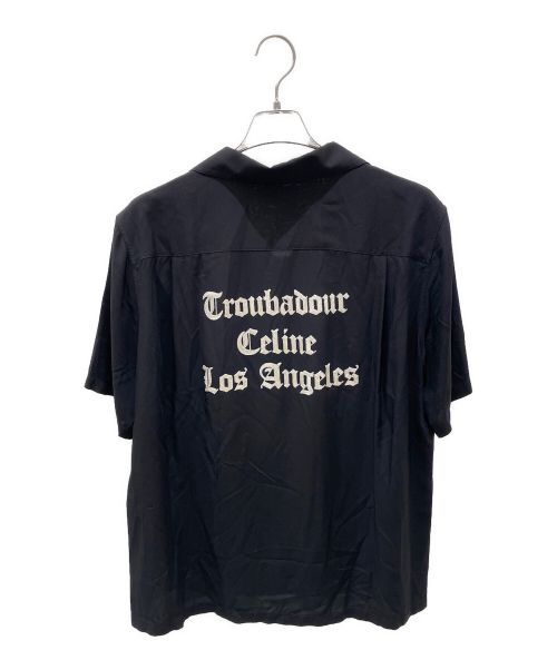 CELINE（セリーヌ）CELINE (セリーヌ) トルバドゥール ハワイアンシャツ ブラック サイズ:38の古着・服飾アイテム