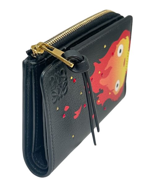 LOEWE（ロエベ）LOEWE (ロエベ) ハウルの動く城 (ハウルノウゴクシロ) カルシファー スリムジップ バイフォールド ウォレットの古着・服飾アイテム