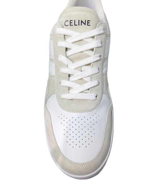 CELINE（セリーヌ）CELINE (セリーヌ) Low cut sneaker（ローカットスニーカー） ホワイト×ベージュ サイズ:42の古着・服飾アイテム