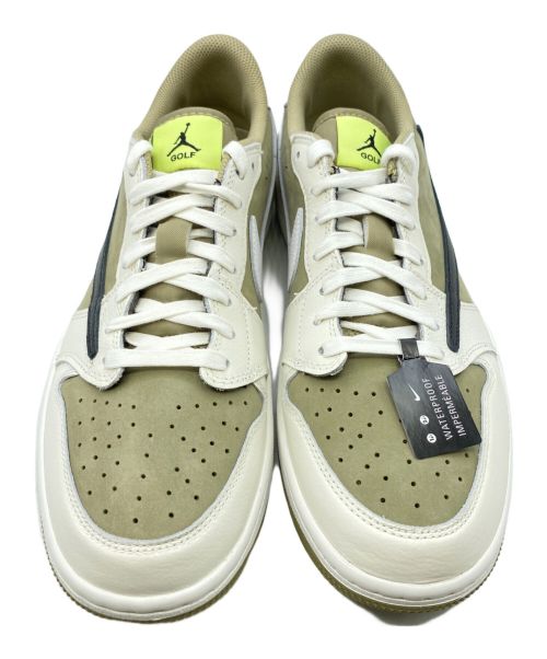 NIKE（ナイキ）NIKE (ナイキ) Travis Scott (トラヴィス スコット) AIR JORDAN 1 LOW GOLF NRG NEUTRAL OLIVE サイズ:27.5cm （US 9.5） 未使用品の古着・服飾アイテム