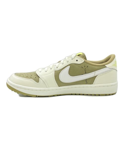 NIKE（ナイキ）NIKE (ナイキ) Travis Scott (トラヴィス スコット) AIR JORDAN 1 LOW GOLF NRG NEUTRAL OLIVE サイズ:27.5cm （US 9.5） 未使用品の古着・服飾アイテム
