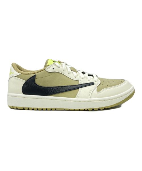 NIKE（ナイキ）NIKE (ナイキ) Travis Scott (トラヴィス スコット) AIR JORDAN 1 LOW GOLF NRG NEUTRAL OLIVE サイズ:27.5cm （US 9.5） 未使用品の古着・服飾アイテム